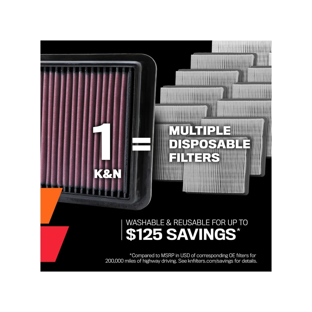 33-5031 K&N Replacement Air Filter 4 33-5031 K&N Replacement Air Filter - Image 2