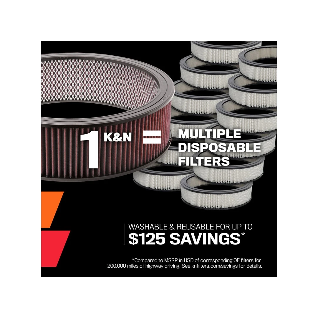 E-1210 K&N Replacement Air Filter 4 E-1210 K&N Replacement Air Filter - Image 2